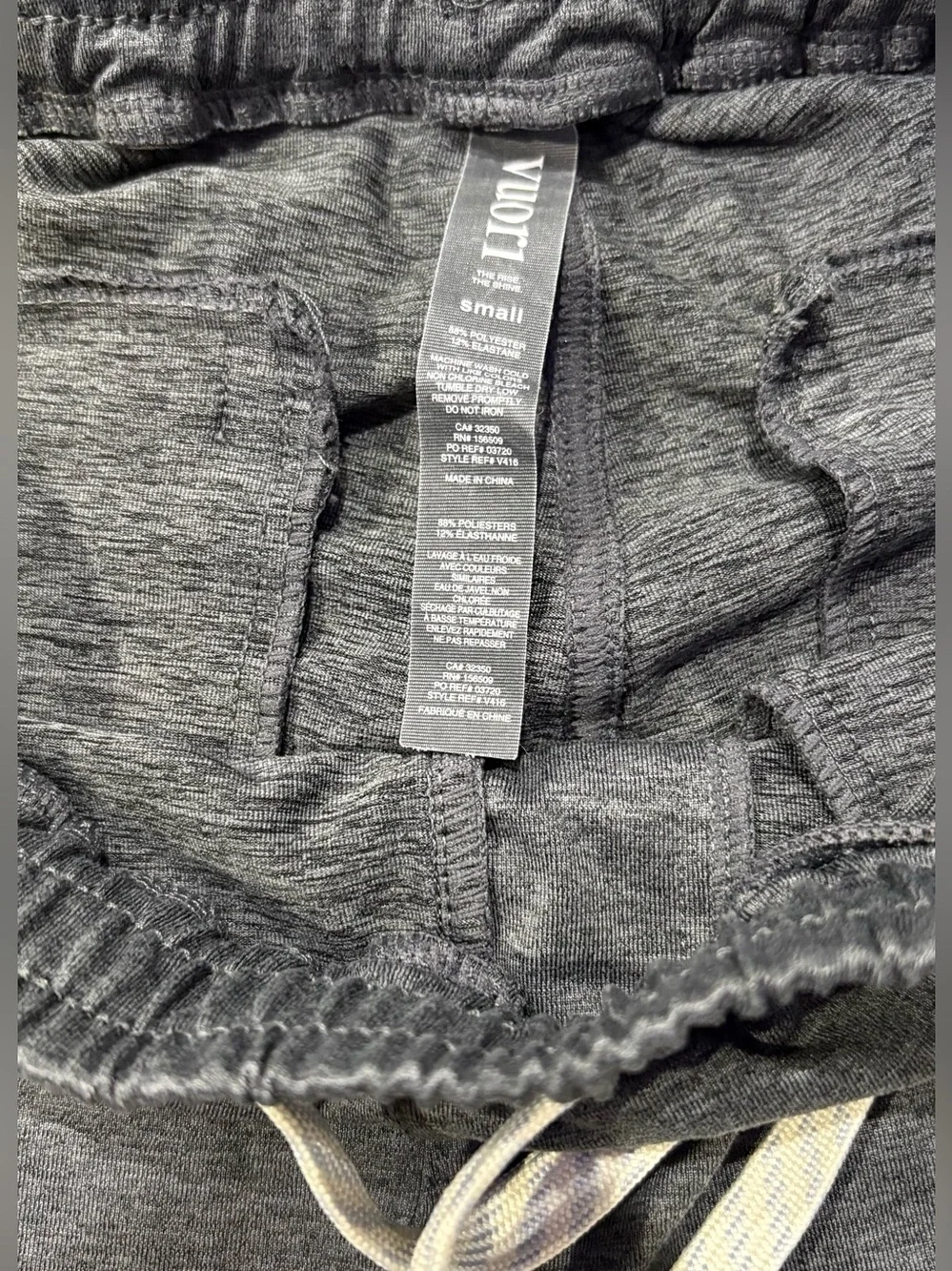 Vuori Sunday Performance Jogger V416 Men’s Small Gray Heather Athletic Sweatpant